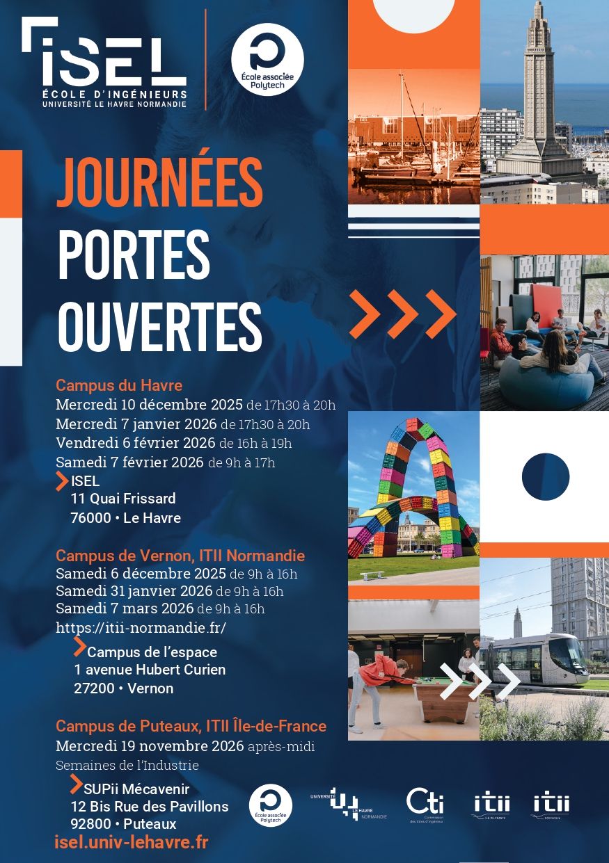 Affiche Portes Ouvertes ISEL 2025